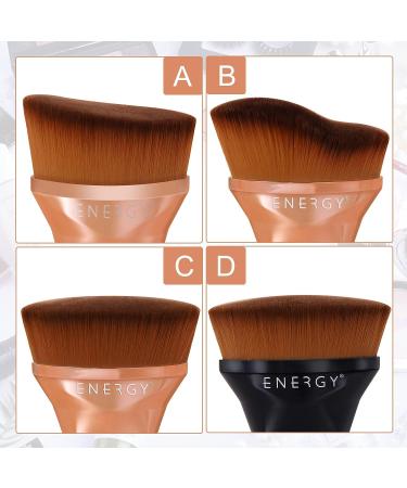 Foundation Makeup Brush Angled Kabuki Face Blush Liquid Powder Foundation Brush for Blending Flawless Liquid Cream or Setting Powder Cosmetics with Bonus Protective Case (Rose Gold) - Buy Online on GoSupps.com