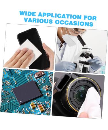 600 Pcs Disposable Eye Glasses Lens Cleaner Cloths - Lint Free Dry Dust Wipes for Eyewear Fingernails & Screens - International Shipping Available - Buy Online on GoSupps.com