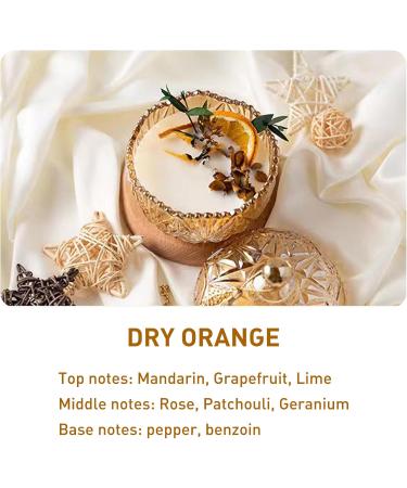 Relaxing Scented Candles for Home | Aromatherapy Jar Candle with Glass Cover - Perfect Gifts for Men & Women (Dried Orange - Buy Online on GoSupps.com