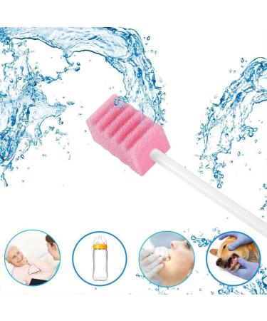 50 Pink Disposable Oral Swabs by Wellgler - Pack of 50 Counts - Buy Online on GoSupps.com