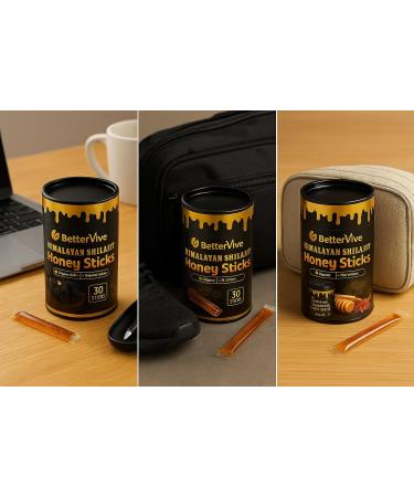 Premium Himalayan Shilajit Honey Sticks 30 Single-Use Packs | Raw Organic Honey + Top Himalayan Shilajit Resin | 85+ Trace Minerals & 70%+ Fulvic Acid for Energy Immunity Vitality (Pack of 1) 0.28 Ounce (Pack of 30) - Buy Online on GoSupps.com