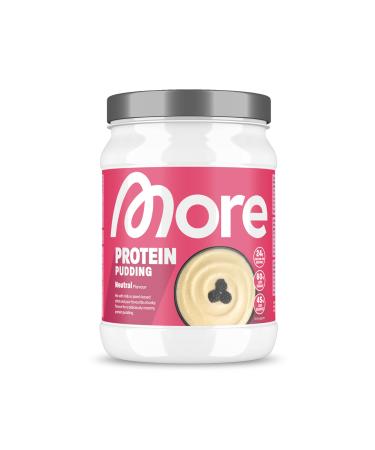 More protein pudding neutral 360 g creamy pudding with less fat calories and sugar tested quality - made in Germany neutral 360g (1 Pack)