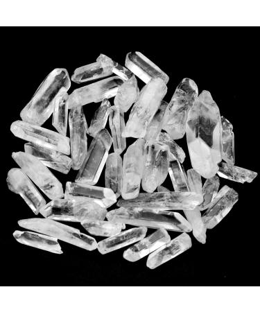 Marrywindix 1.2-2 inch Natural Raw Stones Bulk 0.44lb Irregular Rough Clear Crystal Points for Meditation Reiki Healing and Energy Work
