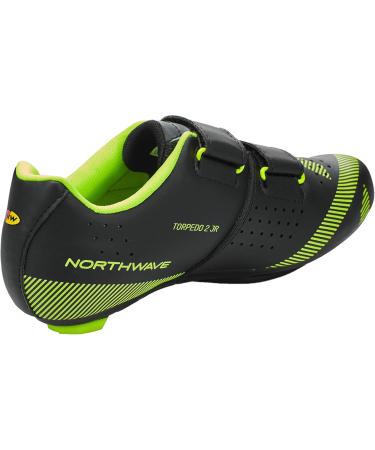 Northwave Unisex Kids NW Torpedo 2 Junior Cycling Shoes - Size 37 EU - Black Yellow - International Shipping Available - Buy Online on GoSupps.com