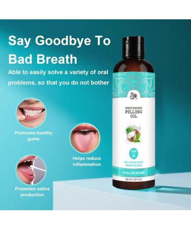 100ml Bain de bouche l'huile de noix de coco avec gratte-langue Nettoyage de la Bouche pour une Haleine Fra che 100 ml (Lot de 1) - Buy Online on GoSupps.com