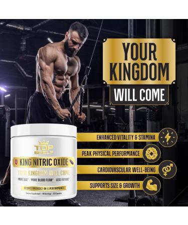 Buy Premium Nitric Oxide Supplement for Men - 6-in-1 Blood Flow Stamina & Energy Booster | 120 Capsules - Fast International Shipping - Buy Online on GoSupps.com