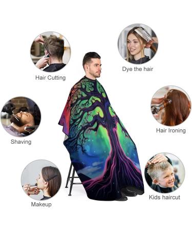Tree of Life Mandala Barber Cape - Bohemian Polyester Hair Cutting Salon Cape | Water Stain Resistant & Anti-Static | 56.7"x66.9" (1 Pack - Buy Online on GoSupps.com
