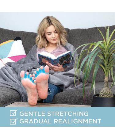 Silicone Toe Spreader & Separator - 2 Pieces for Pedicure & Hallux Valgus Relief - Unisex Blue Foot Correction Tool - Buy Online on GoSupps.com