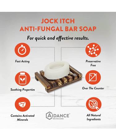 Terrasil Jock Itch Antifungal Cleansing Soap Bar for Men - Treat Ringworm & Fungal Infections - 2.64 Ounce - Buy Online on GoSupps.com