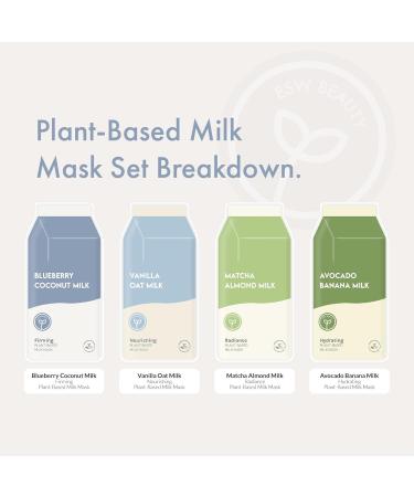 ESW Beauty Plant-Based Milk Mask Set | Hydrating & Nourishing Face Masks for All Skin Types - International Shipping Available - Buy Online on GoSupps.com