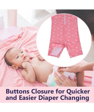 weVSwe Baby Toddler Boy Swimsuit UPF 50+ Sun Protection Rash Guard with Crotch Zipper - Pink Whale Short (0-3 Years) - Buy Online on GoSupps.com