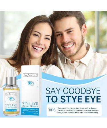 LA. PERSONAL Stye Eye Relief Serum for Eyelid Bumps with Avocado Oil Sea Buckthorn Oil & Caffeine Gentle Formula 1.01 Fl Oz / 30 Ml - Buy Online on GoSupps.com