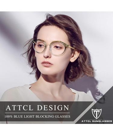 Attcl Unisex Blue Light Filter Glasses - UV Protection Reduce Eye Strain Gaming & Computer Glasses for Men & Women - Green - Buy Online on GoSupps.com