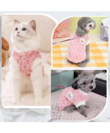 Lynine Pink Dog Sweater | Warm & Comfortable Monochrome Winter Sweater for Dogs | Shop Internationally - Buy Online on GoSupps.com