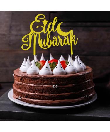 ALLY-MAGIC Eid Mubarak Cake Topper Mubarak Eid Cake Topper Eid Cake Decorations Crescent Moon Star Eid Baking Decorations for Eid Party Islam Cake Decorations Y4-KZJDGZS - Buy Online on GoSupps.com