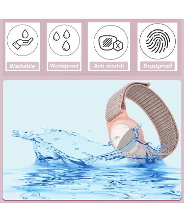 Dingfeiyu Airtag Wristband for Kids Adult Apple Airtag Waterproof Bracelet Adjustable Anti Lost Airtag Wristband Nylon for Toddler Child and Men Women (pink gravel) - Buy Online on GoSupps.com