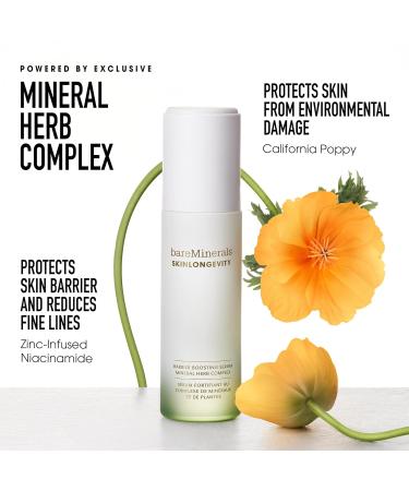 bareMinerals Skinlongevity Barrier Boosting Serum, 30ml, Vegan, Cruelty-Free & Dermatologist-Tested Mineral Herb Complex 30ml - Buy Online on GoSupps.com