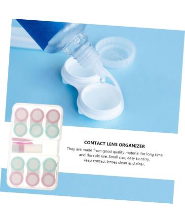 Lurrose 4-Piece Travel & Home Mini Eye Care Set - Eye Soak Remover with Creative Case & Lens Holder | Perfect for International Shipping - Buy Online on GoSupps.com