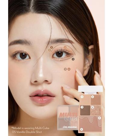 I m Meme Mini 2-in-1 Palette - Multi Cube | Portable 4 Eye-shadows & 2 Blushes - 05 Vanilla Double Shot 0.27 Oz - Shop Internationally - Buy Online on GoSupps.com