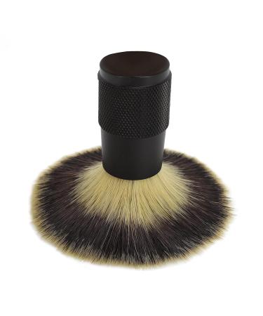 Premium Shaving Brush - Black Alloy Handle Soft Synthetic Bristles for Quick Lather | Perfect Beard Grooming Tool for Men - Buy Online on GoSupps.com