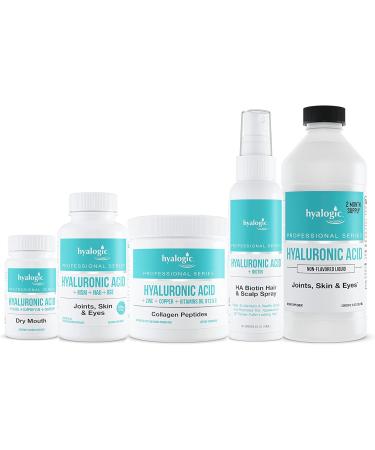 Hyalogic Oral Care Dry Mouth Mints - Sugar-Free Vegan Lozenges with Hyaluronic Acid & Xylitol - Natural Mint Breath Freshener (60 ct - Buy Online on GoSupps.com