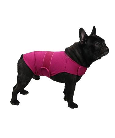 cattamao Comfort Dog Anxiety Relief Coat, Dog Anxiety Calming Vest Wrap for Thunderstorm,Travel,Fireworks,Vet Visits,Separation XS Small Medium Large XL Dog(M,Rose) Medium (Pack of 1) Rose