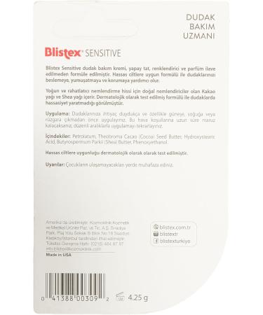 Blistex Simple & Sensitive Lip Moisturizer 0.15 oz - Pack of 6 | Best International Shipping - Buy Online on GoSupps.com