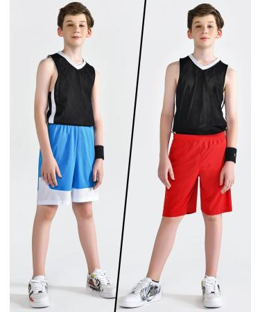 Liberty Imports Youth Athletic Basketball Shorts - 5 Pack, Quick Dry, Activewear, Large - Buy Online on GoSupps.com