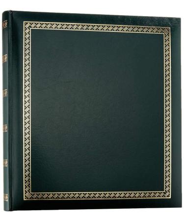 Walther Design MX-101-A Das Schicke Dicke Artificial Leather Book Bound Album with Gold Embossing  11.4 x 12.5 inch (29 x 32 cm)  100 White Pages  Green 11.4 x 12.5 inch - 29 x 32 cm Green