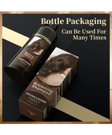 MOHOPE Reddish Browning Shampoo 14.1 Fl Oz (400ml) | 100% Grey Coverage 3 In 1 Hair Dye | Semi Permanent Lasts 30 Days | Natural, Ammonia-Free Formula | 20-Minute Application - Buy Online on GoSupps.com