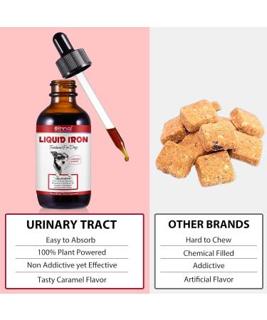 Fer Liquide pour Chien - Compl ment Alimentaire Contre l'An mie et la Fatigue - Complexe de Fer Polysaccharid Haute Absorption - Saveur Caramel - Doux pour l'Estomac - 60ml - Buy Online on GoSupps.com