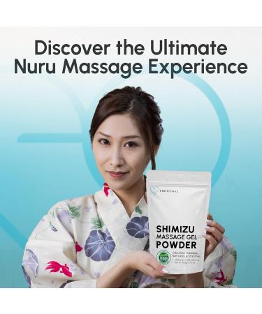 Nuru Massage Gel Therapy Powder 500g - Seaweed & Green Tea | Paraben & Glycerine Free | Made in Japan | Creates 13.2 Gallons of Pure Bliss - Buy Online on GoSupps.com