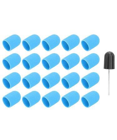 Nail Art Grinding Caps Set - Professional Nail Drill Polishing Tools for Salon & Home (16x25mm Blue) - Buy Online on GoSupps.com