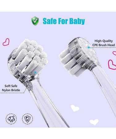 Dada-Tech Baby/Kids Electric Toothbrush Replacement Heads (Round) - Pack of 4 - Buy Online on GoSupps.com