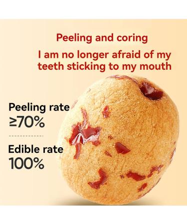 Coreless peeled dried red dates 500g seedless dried red dates Sweet Dried Jujube Fruit for Snacking Brewing Tea Soup Baking Oatmeal - Buy Online on GoSupps.com