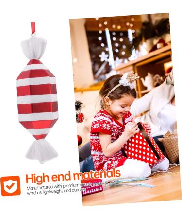 PRETYZOOM 1pc Outdoor Christmas Tree Home Decor Candy Christmas Ornaments Chic Pendant Props Supplies Painted - Buy Online on GoSupps.com