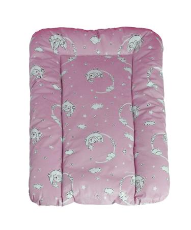 Baby'nness Waterproof wrapping - high quality wipeable easy to clean - expand your changing area with diaper documents - moon star pink 50x70 cm 50x70 cm mondrosa