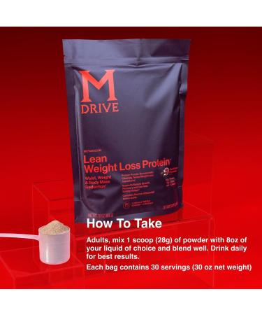 Mdrive Lean for Men - Protein Powder for Lean Muscle Mass with Morosil & Blood Orange Flavor - 30 Servings - Buy Online on GoSupps.com