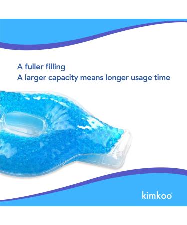 Kimkoo Gel Eye Mask - Cold Pads for Puffy Eyes & Dry Eye Relief with Cooling Ice Beads - Buy Online on GoSupps.com