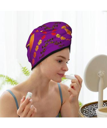 Super Absorbent Smiley Orange Dry Hair Cap for Girls | Quick-Dry Elastic Wrap for Long Thick Hair | Women's Hair Care Solution - Buy Online on GoSupps.com