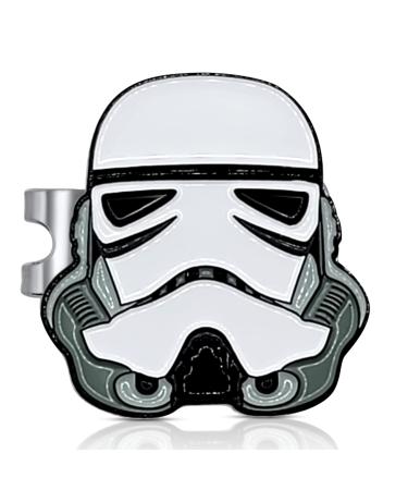 The Birdie Lounge Trooper Golf Ball Marker  Premium Enamel Golf Accessories  1.25 x 2mm Golf Ball Marker  Custom Designed with Magnetic Hat Clip  for Personalizing Your Golf Game