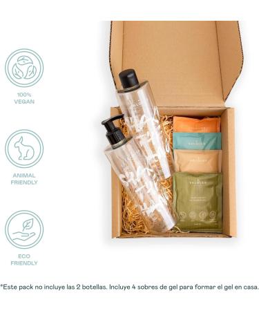 Valquer Laboratorios Valquer Shake Set of 4 sustainable bath searches body gel one bottle infinity of gels Zero Waste 25 g 400 ml gel Fire - Buy Online on GoSupps.com