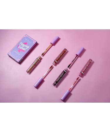Shop 4Pcs Matte Liquid Lipstick Set - Long Lasting Waterproof Lip Gloss for Women | Deep Dark Red & Pink Shades - Buy Online on GoSupps.com