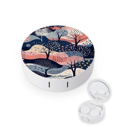 Contact Lens Case Shape of Tree Portable Travel Contact Lens Box Contact Lens Storage Box