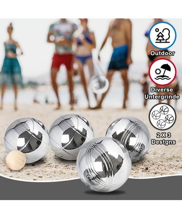 Buy Hengsong Boules Balls Set - 8-Part Classic Garden Game | Durable Iron Chrome Boules for Outdoor Fun | International Shipping Available - Buy Online on GoSupps.com