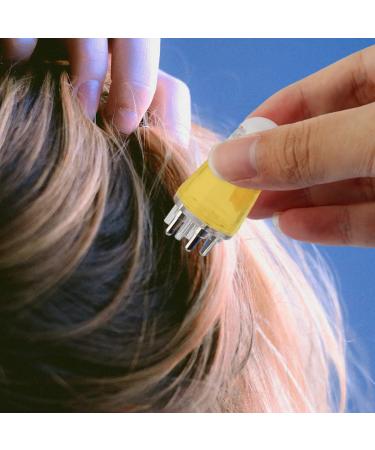 Solution de soins capillaires Flacon applicateur d'huile capillaire professionnel avec peigne de massage du cuir chevelu et application de pr cision (blanc) - Buy Online on GoSupps.com