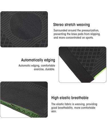 Green Knee Sleeve - Compression Knee Brace for Men & Women | Arthritis Pain Relief & Sports Support (S - Buy Online on GoSupps.com