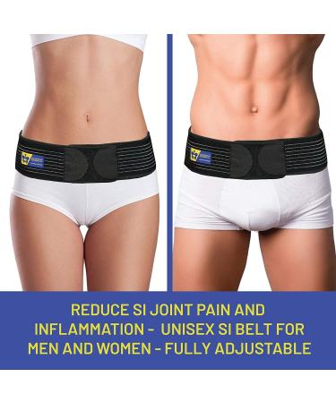 Everyday Medical SI Belt - Hip Support Brace for Men and Women | Alleviate Si Joint, Pelvis, Sacrum, Hip, and Sciatica Pain | Small/Medium Size - Pack of 1 - Buy Online on GoSupps.com