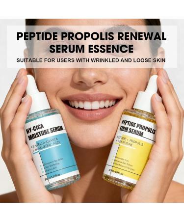 2PCS Peptide Propolis Renewal Serum Moisturizing Anti-Wrinkle Facial Serum Contains Centella Asiatica Extract and Peptide Propolis Complex - Buy Online on GoSupps.com