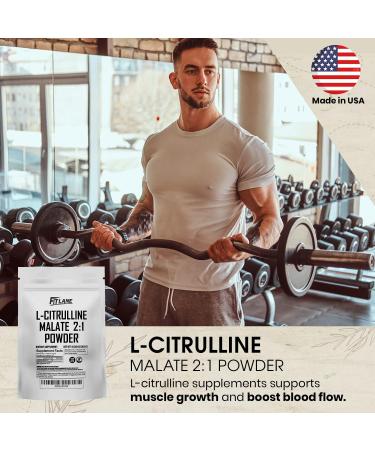 L-Citrulline Malate 2:1 Powder 300g - Pure Pre-Workout Amino Acid Supplement - Bulk L-Citrulline Powder by Fit Lane Nutrition - No Additives International Shipping Available - Buy Online on GoSupps.com